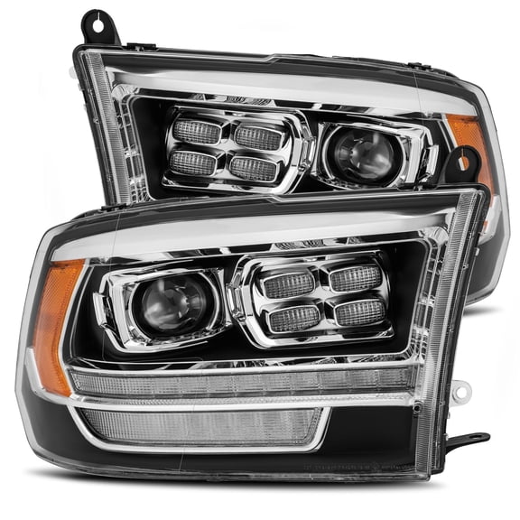 AlphaRex 09-18 Ram Truck PRO-Series (5th Gen 2500 Style) Projector Headlights Black