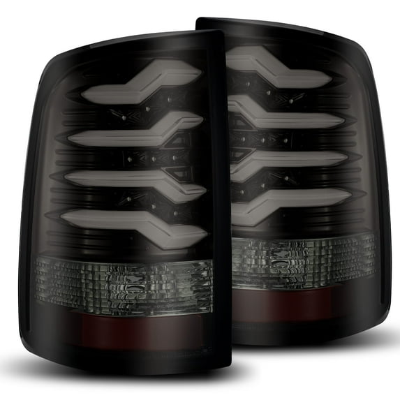 AlphaRex 09-18 Ram Truck PRO-Series LED Tail Lights Jet Black