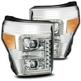 thumbnail image 1 of AlphaRex 11-16 Ford Super Duty PRO-Series Halogen Projector Headlights Chrome, 1 of 6