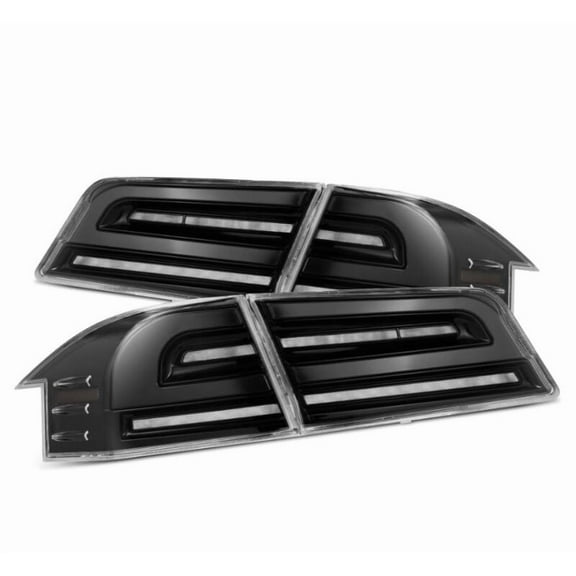 AlphaRex 12-21 Tesla Model S LUXX-Series LED Tail Lights - Alpha-Black
