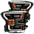 thumbnail image 1 of AlphaRex 15-17 Ford F150 / 17-20 Ford F150 Raptor LUXX-Series LED Projector Headlights Jet Black, 1 of 4