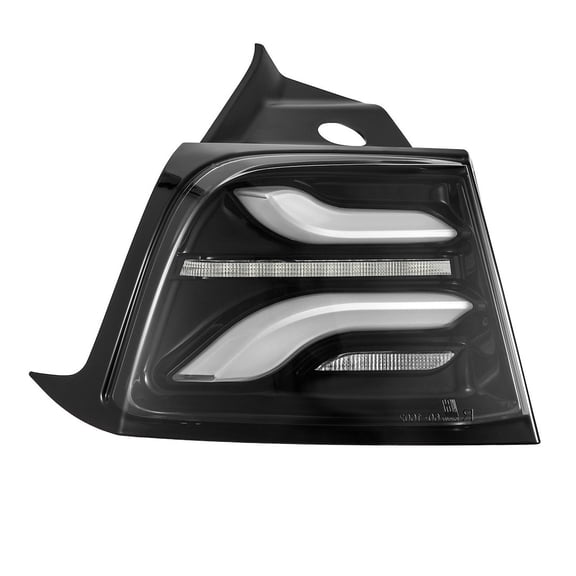 AlphaRex Pro-Series LED Tail Lights for Tesla Model 3 and Model Y (2017-2022) - Jet Black with Sequential Signal