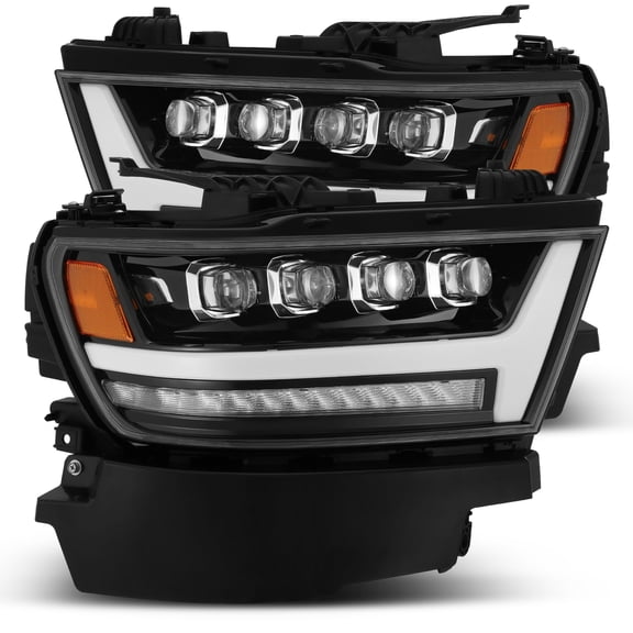 AlphaRex 19-23 Ram 1500 NOVA-Series LED Projector Headlights Jet Black