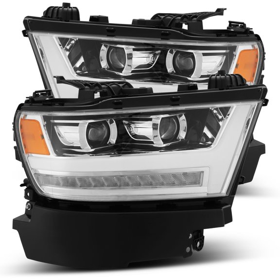 AlphaRex 19-23 Ram 1500 PRO-Series Halogen Projector Headlights Chrome
