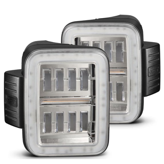 AlphaRex USA 602060; 19-24 Jeep Gladiator JT Nova-Series Prismatic LED Tail Lights - Chrome