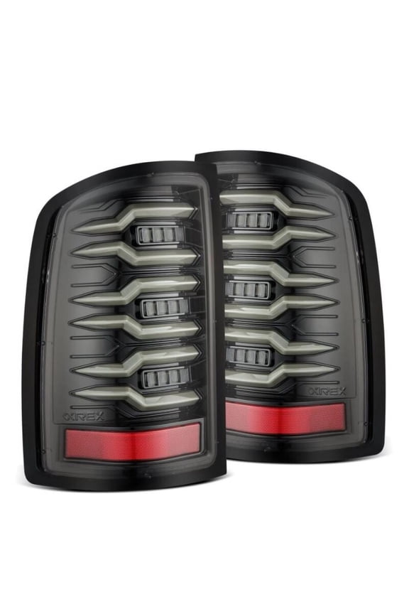 07-13 GMC Sierra 1500/2500HD/3500HD Luxx Series LED Tail Lights - Alpha Black