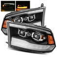 thumbnail image 1 of AlphaRex Black For 13-18 Ram 1500/2500/3500 Factory Projector DRL/Signal LED Dual Projector Headlights, 1 of 7
