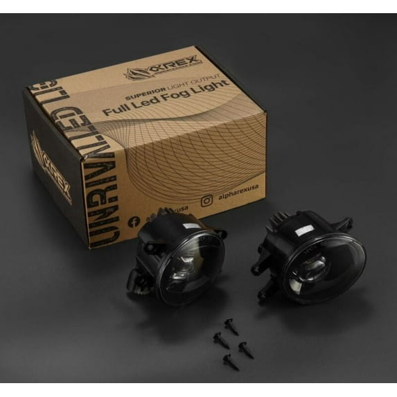 AlphaRex Universal Toyota/Lexus/Scion DoubleTap Dual Color LED Projector Fog Lights - White/Amber