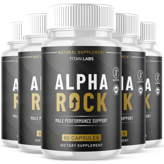 AlphaRock Advanced Formula Natural Supplement Pills for Max Strength 300 Capsules