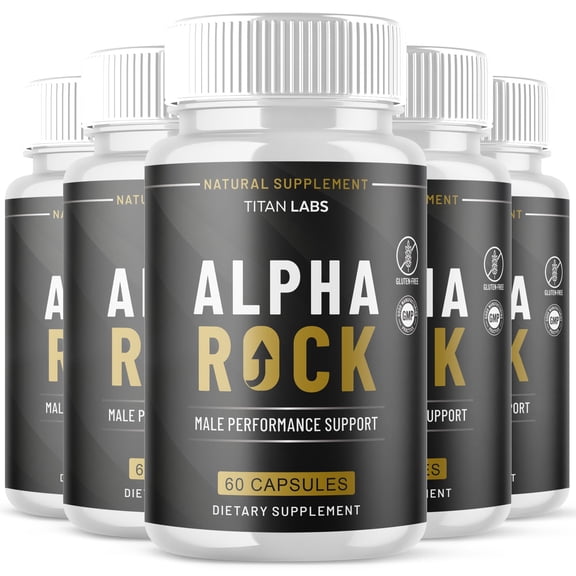 AlphaRock Advanced Formula Natural Supplement Pills for Max Strength 300 Capsules