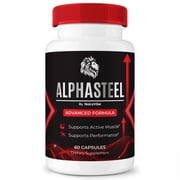AlphaSteel   Original Alpha Steel Capsules with a Natural Daily Blend for Energy & Wellness | Clean, Gentle, Easy-to-Swallow Pills 60 Capsules