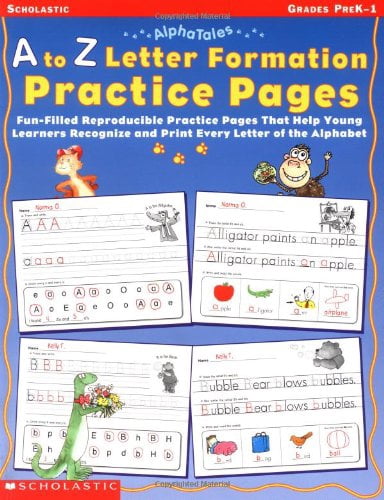 Pre-Owned A to Z Letter Formation Practice Pages: Grades Pre K-1 ...
