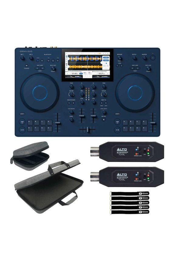 OMNIS-DUO All-in-One Portable DJ System with Alto Bluetooth Total MKII Audio Adapter Package