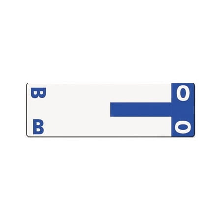 AlphaZ Color-Coded First Letter Combo Alpha Labels B/O, 1.16 x 3.63, Dark Blue/White, 5/Sheet, 20 Sheets/Pack