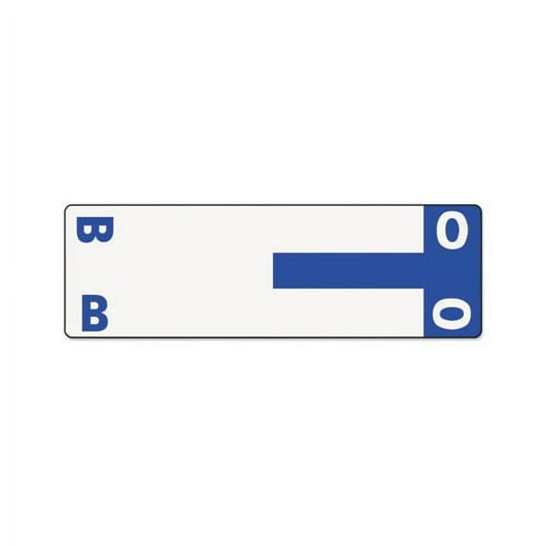 AlphaZ Color-Coded First Letter Combo Alpha Labels, A/N, 1.16 x 3.63, Red/White, 5/Sheet, 20 Sheets/Pack