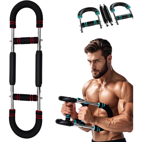 Alphabar Pro Advanced Full Body Strength & Muscle Builder, 40-100lb Chest Workout Equipment, Arm Trainer for Men - Chest/Shoulder/Triceps Workout Equipment, Detachable Design