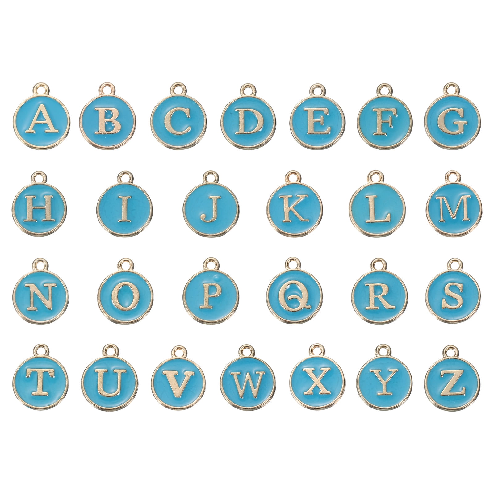 Alphabet A-Z Enamel Letter Charm Jewelry Charm Enamel Initial Charm ...