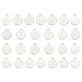 thumbnail image 1 of Alphabet A-Z Enamel Letter Charm Jewelry Charm Enamel Initial Charm Silver White Pendant Charm, 52 Pack, 1 of 6