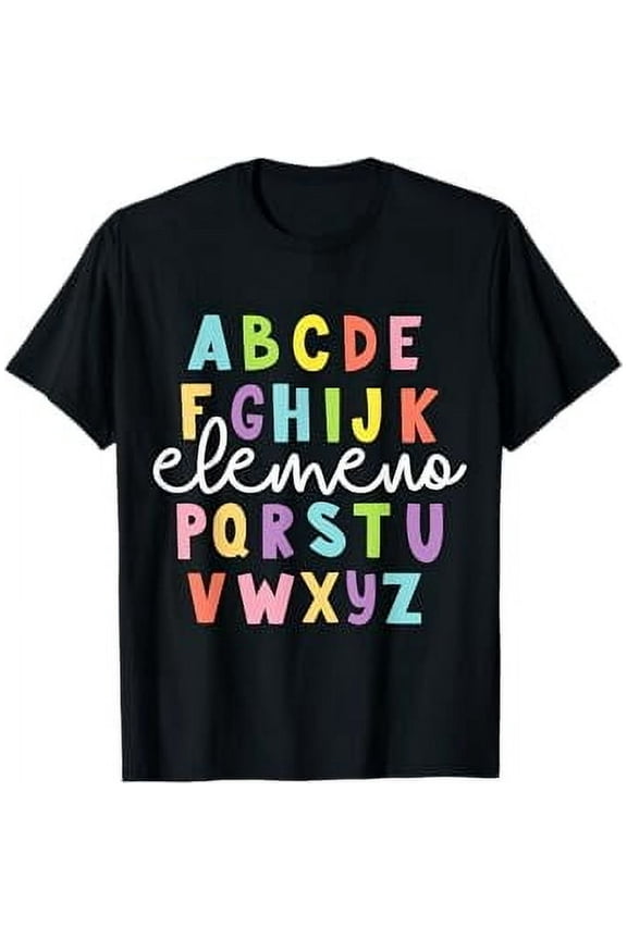 Alphabet ABC Elemeno Teacher Student Back To School Gift T-Shirt