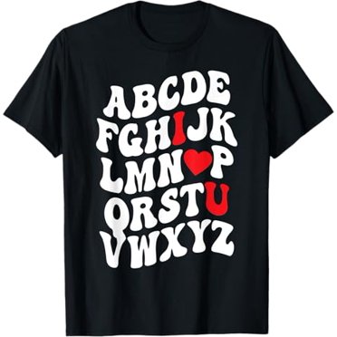 ABC I Love You Valentine's Day Shirt For Toddlers - Cute Valentine Tee For Boys & Girls