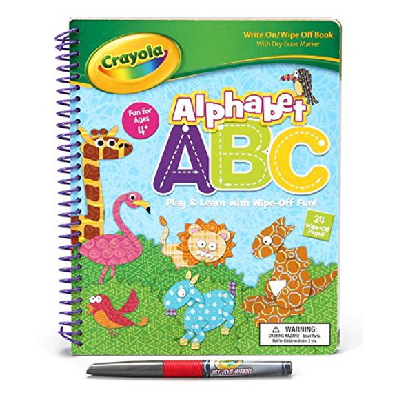 Pre-Owned Bendon Publishing Crayola Spiral Wipe Off Book - Alphabet ABC