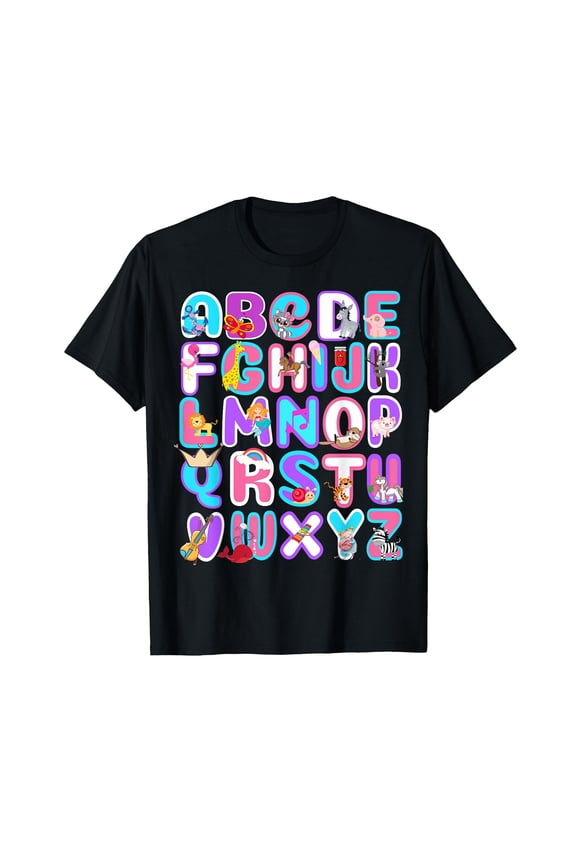Alphabet ABC Preschool Girls T-Shirt
