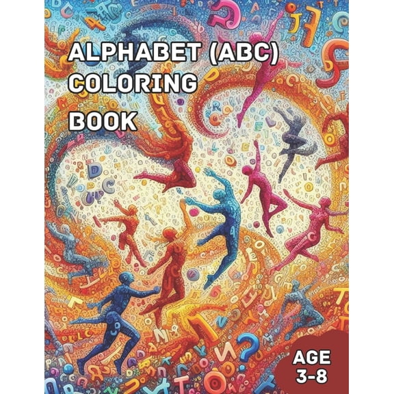 Alphabet (ABCD) Coloring Book: for Kids of age 3-8 years, (Paperback)