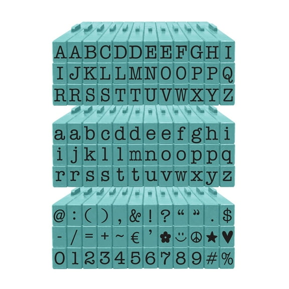 Alphabet - Attachable - Letters Medium 108 Piece American Typewriter PEGZ Bundle