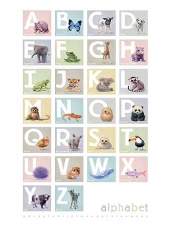 Alphabet Boxes Canvas Art - John Butler (18 x 24)
