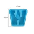 thumbnail image 1 of Alphabet Cake Baking Mould, English Letter Mould, Silicone Letter Mould for Resin Art, Soap and Candle Making, Reusable Blue Silicone Mould for Epoxy, Wax, Desktop Decoration, 1pc, 1 of 3