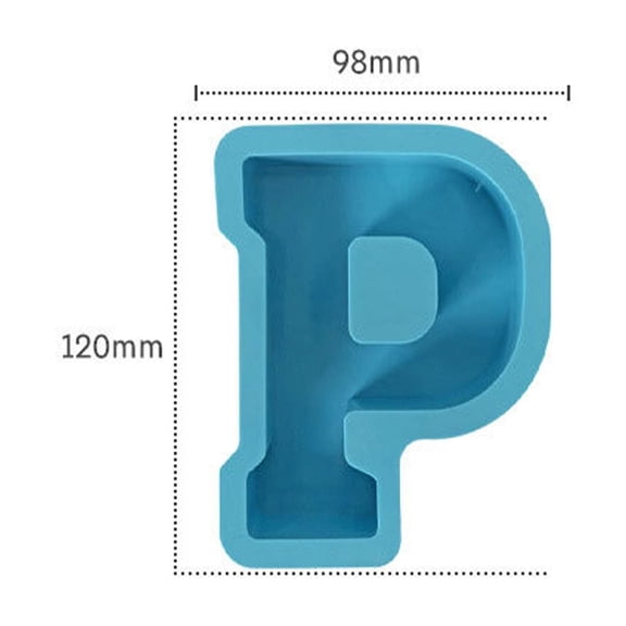 Alphabet Cake Baking Mould, Large Letter 3D Silicone Molds for Epoxy Resin Casting, Alphabet Moldes, for Cake, Soap, Clay Crafts, Home Party Decorations, Jewelry