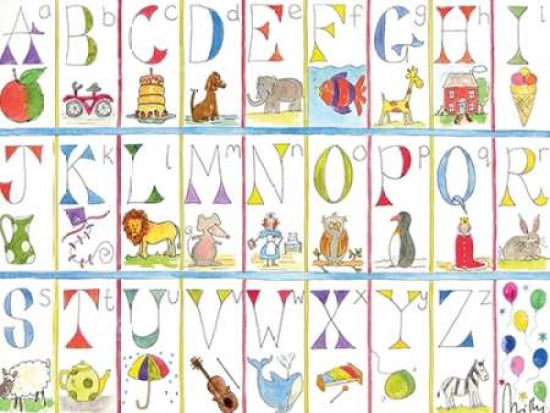 Alphabet Canvas Art - Milly Green (18 x 24)
