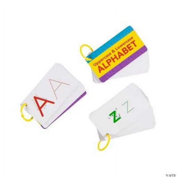 Alphabet Cards on a Ring, Classroom, Educational, 6 Pieces