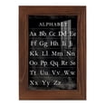 thumbnail image 1 of Alphabet Chart - Framed Print w/glass - Chestnut, 1 of 6