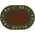 thumbnail image 1 of Alphabet Circletime - Nature - 8.25 ft. x 11.67 ft. Oval Carpet, 1 of 1