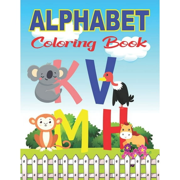 Alphabet Coloring Book: ABC Coloring Book to Learn the English Alphabet Letters from A to Z with Color book for Kindergarten Toddlers and Children (Paperback)