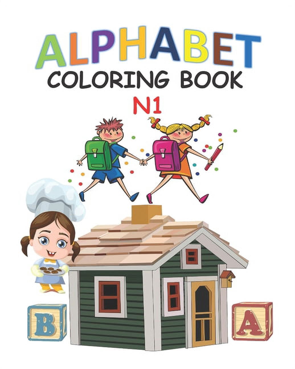 Alphabet Coloring Book N1: For Children Activity Book Teaches ABC ...