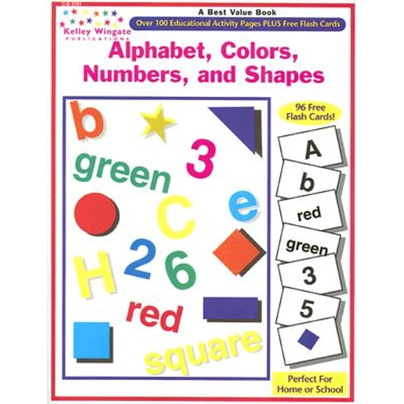 Pre-Owned Alphabet, Colors, Numbers, and Shapes [With Flash Cards] (Paperback) 088724419X 9780887244193