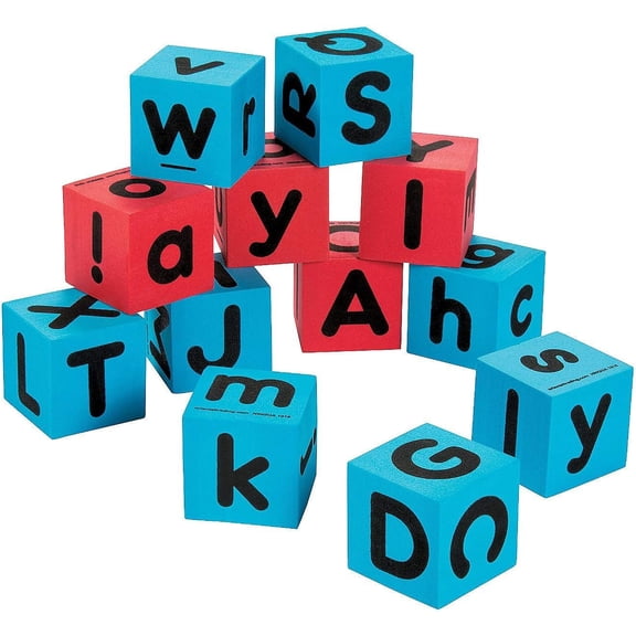 Alphabet Dice - Educational - 12 Pieces