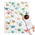 thumbnail image 1 of Alphabet Dinosaur Names Chart Pattern Blanket,Comfortable Soft Lamb Wool Throw Blanket,All Season,Warm Lightweight Blankets for Sofa Bed Couch Living Room Chair,30"x40", 1 of 4