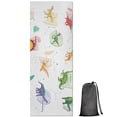 thumbnail image 1 of Alphabet Dinosaur Names Chart Pattern Hot Yoga Mat Towel Non Slip for Hot Yoga - Quick-Drying Yoga Mat Cover with 4 Corner Pockets with Travel Bag - Hot Yoga Towel Non Slip 70"x26", 1 of 6
