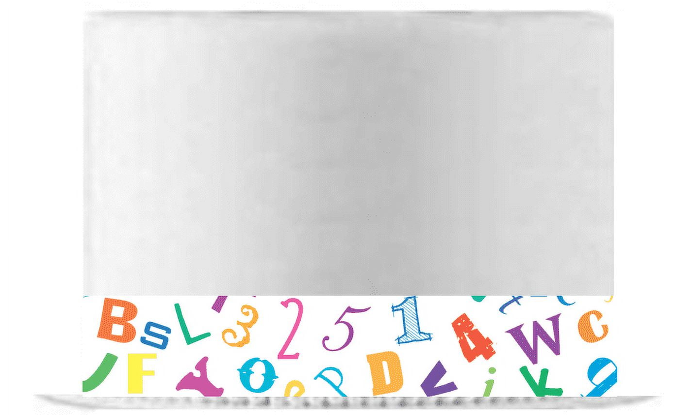 Alphabet Edible Cake Decoration Ribbon -6 Slim Strips - Walmart.com
