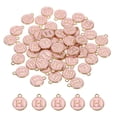 thumbnail image 1 of Alphabet H Letter Charm Double Sided Enamel Initial Alphabet Pendant Pink, for Jewelry Making, 50pcs, 1 of 7