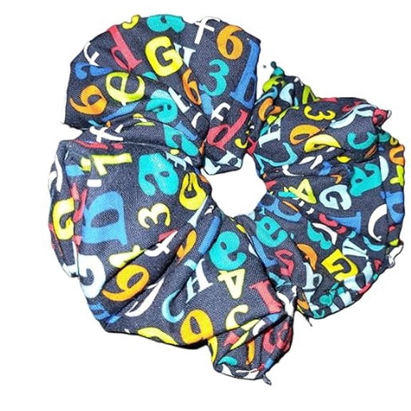 Alphabet Hair Cloud Scrunchie