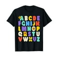 thumbnail image 1 of Alphabet Hi Back To School ABC Pre K Kindergarten Teacher T-Shirt, 1 of 5