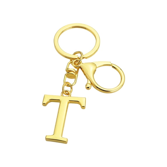 Alphabet Initial Letter Keychain in Metal Alloy - Personalizable Pendant for Keys, Bags and Wallets - Durable Everyday Accessory for a Unique Style - Ideal Gift Idea