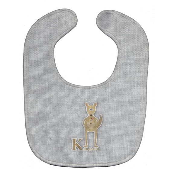 Alphabet K For Kangaroo Baby Bib