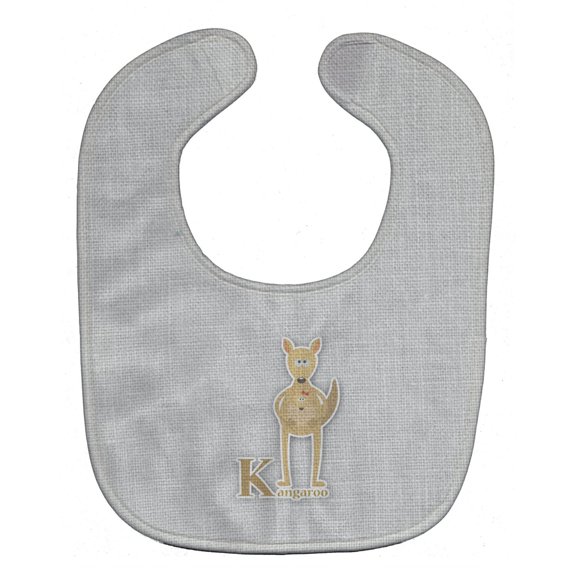 Alphabet K for Kangaroo Baby Bib