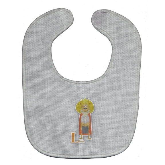 Alphabet L for Lion Baby Bib