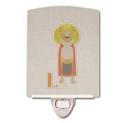 Alphabet L for Lion Ceramic Night Light